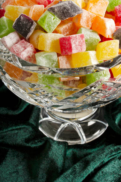 istock Mixed, colorful delicious Turkish delights 1268660655