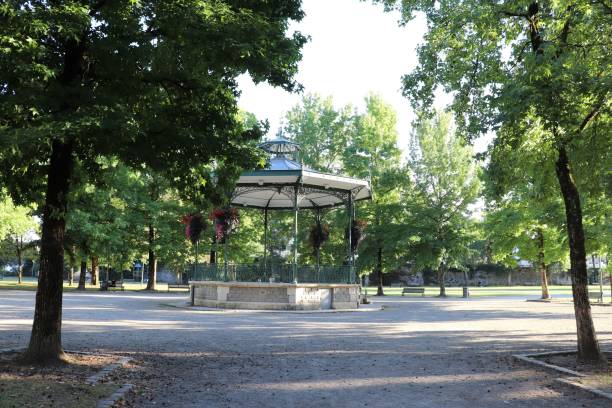 istock kiosk or gloriette in Dax Arena Park 1268661250