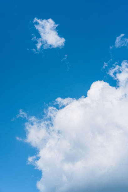 Blue sky and white clouds. Clear clear sky, good weather. Blue sky and white Cumulus clouds. Clear clear sky, good weather. screen saver photos stock pictures, royalty-free photos & images