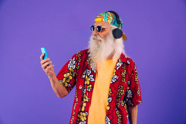 istock Stylish senior man portrait 1268671380