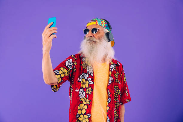 istock Stylish senior man portrait 1268671829