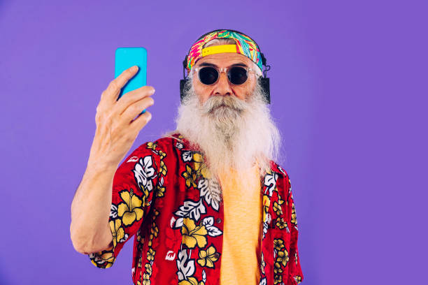 istock Stylish senior man portrait 1268676457