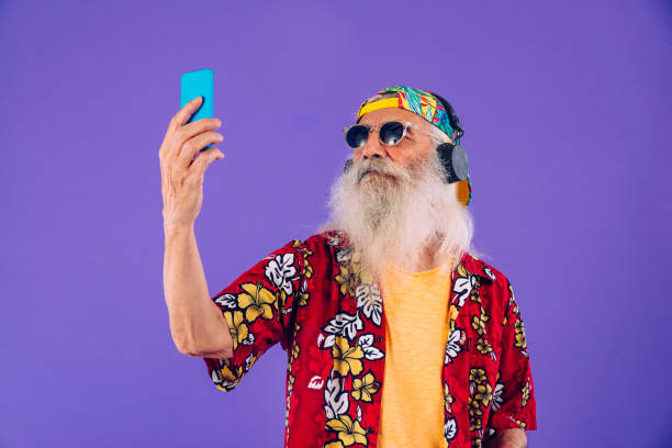 istock Stylish senior man portrait 1268676885