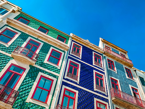 Azulejo Facades of Porto, Portugal