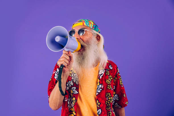 Stylish senior man portrait