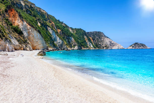 istock The beautiful Petani Beach. Kefalonia, Greece 1268681659