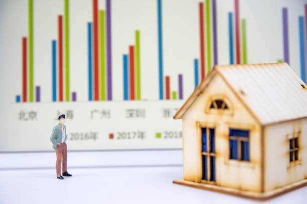 istock Business charts and houses 1268682689