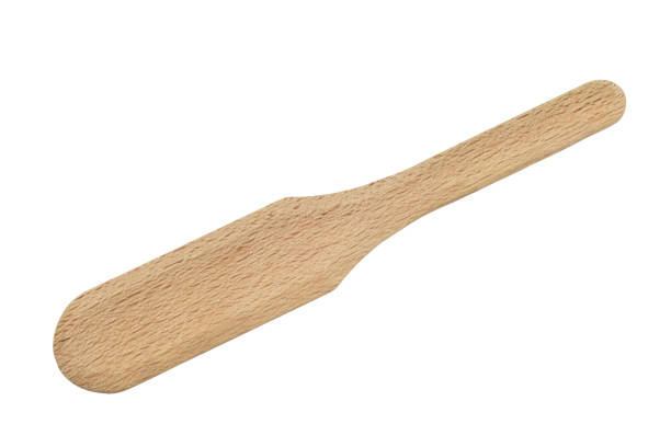 istock wooden paddle, kitchen spatula for cooking isolated on white background 1268687560