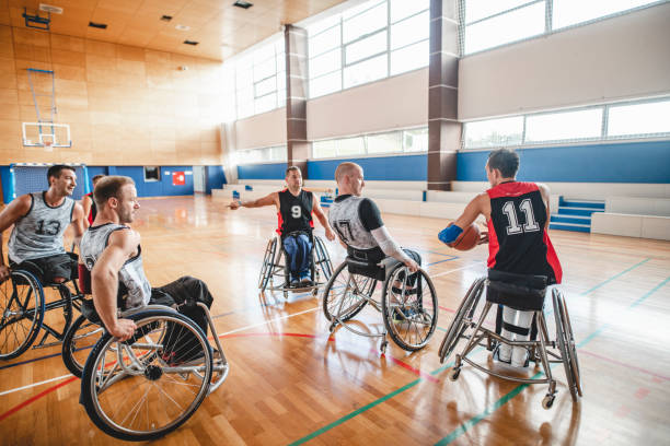 istock Fast Action Between Wheelchair Basketball Players 1268691353