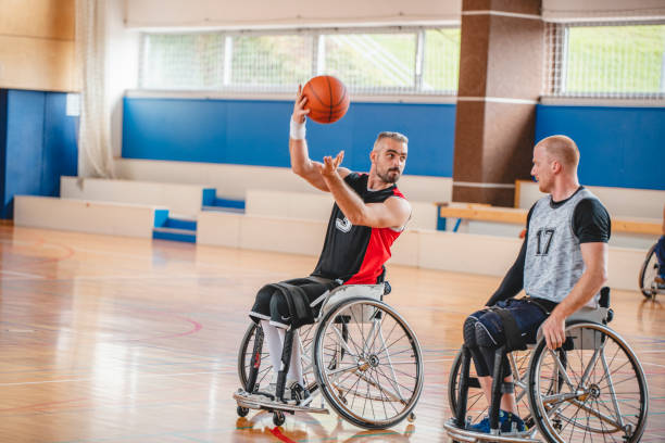 istock Wheelchair Basketball Player Preparing to Pass 1268691361