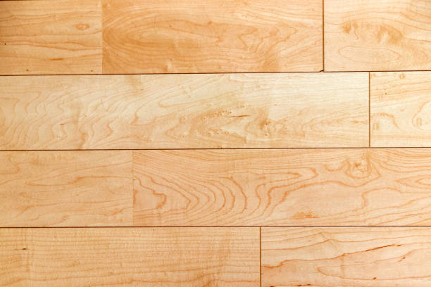 istock Wood flooring with light brown color 1268691619