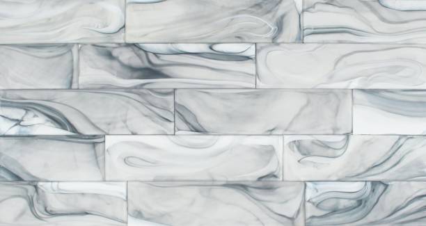 Seamless glass wall tile texture with abstract pattern and glazed finish