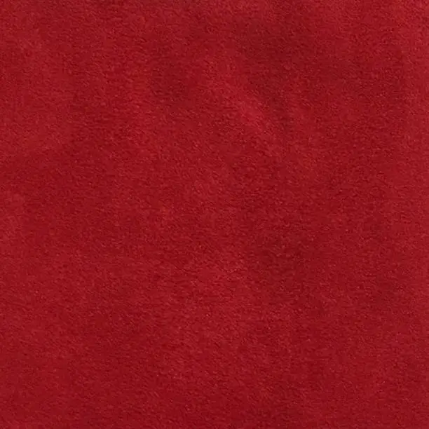 Photo of Faux Suede Fabric Texture in Red