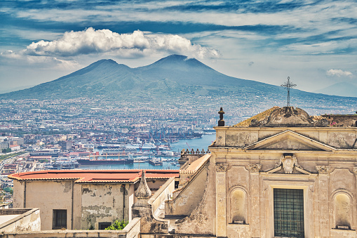 Looking at the famous Castel Sant'Elmo who is a medieval fortress located on Vomero Hill in Naples.\nNaples, is the regional capital of Campania and the third-largest city of Italy, after Rome and Milan, with a population of almost 1million. It's the second-most populous metropolitan area in Italy and the 7th-most populous urban area in the European Union. In 1995, the historic center of Naples was listed by UNESCO as a World Heritage Site.