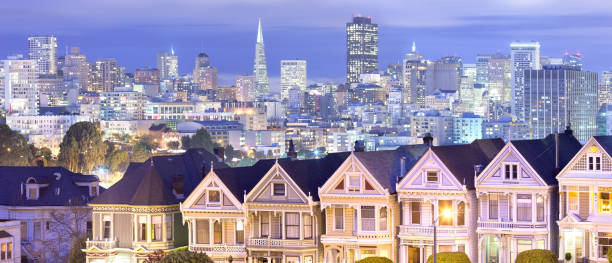 istock Panoramic skyline of San Francisco from Alamo Square 1268705130