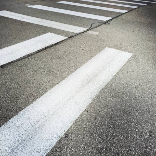 istock Zebra Crossings on Asphalt Street 1268711789