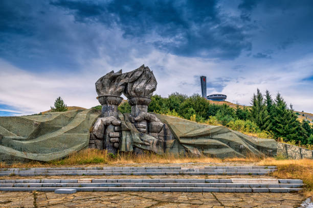 istock Buzludzha Monument in Bulgaria 1268718155