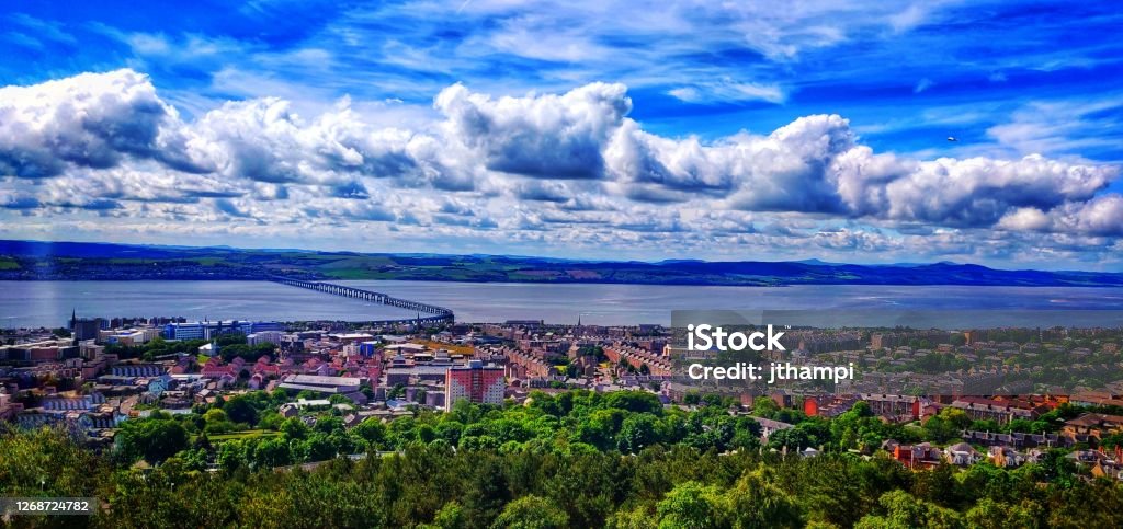 Dundee Landscape View Dundee - Scotland Stock Photo