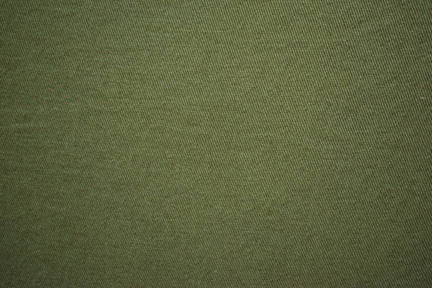 Olive green cotton vintage military fabric cloth texture