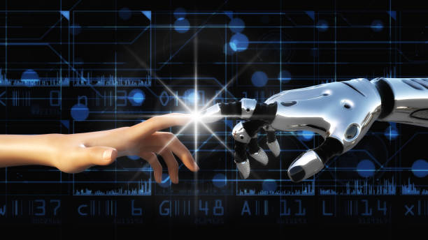 istock Artistic 3D illustration of artificial intelligence 1268725025
