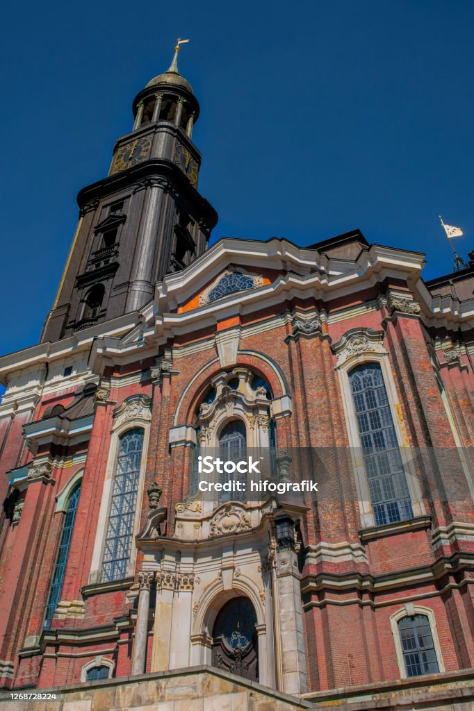 Travel Main Church of St. Michaelis, Hamburg, Germany Architecture Stock Photo