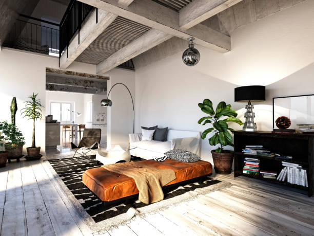 istock 3D Render of Living room 1268750362