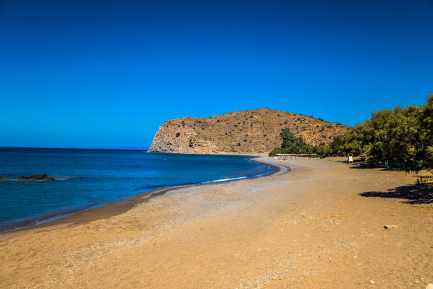 istock Beautiful beach on North Chios Island in Greece 1268773059