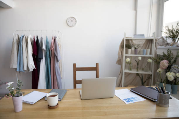 istock Modern workplace of florist or decorator without people. 1268788581