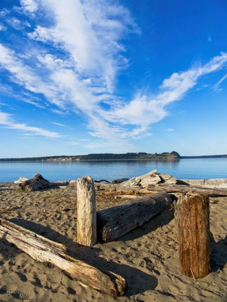 istock Big sky over Island View Beach 1268788779