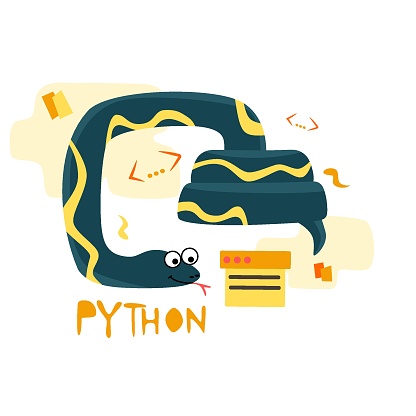 Python Code Language Sign Programming Coding And Developing Concept ...