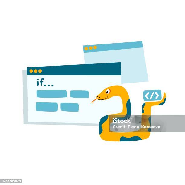 Python Code Language Sign Programming Coding And Developing Concept ...