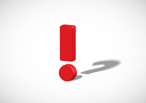 istock 3D exclamation mark with a shadow of a quiestion mark, vector illustration 1268791986