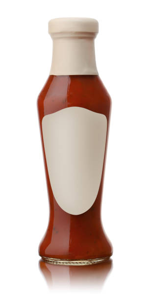 istock Glass bottle of hot tomato sauce 1268799633