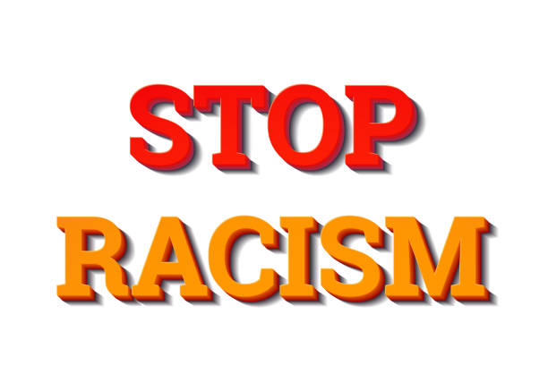 Stop Racism text. Hashtag in social networks. Police violence. Fist. 3D text. Stock vector illustration poster against racism on a white isolated background. Stop Racism text. Hashtag in social networks. Police violence. Fist. 3D text. Stock vector illustration poster against racism on a white isolated background. i cant breathe stock illustrations