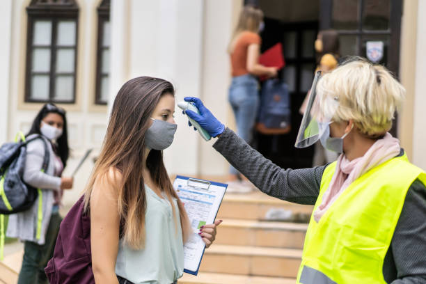istock Students return to school in coronavirus conditions 1268860976