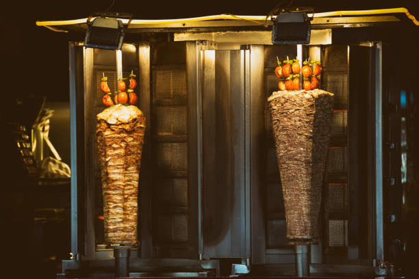 Beef And Chicken Doners On Skewers
