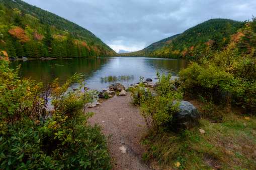 Autumn at Bubble Pond in Acadia National Park, Maine