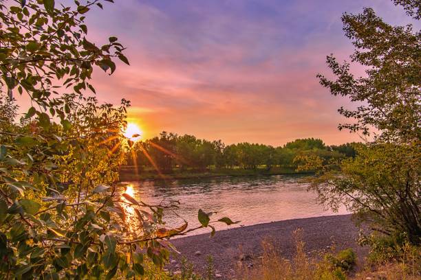 istock Morning Sky Over The Bow River 1268908884