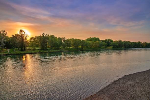 istock Morning Sky Over The Bow River 1268909851