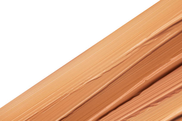 istock Smudged cosmetic make-up gradient texture palette creamy matte concealer foundation CC or BB-cream powder on white isolated background 1268912434