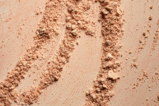 istock Smudged chocolate beige pink cosmetic make-up gradient texture palette creamy matte concealer foundation CC or BB-cream powder 1268917404