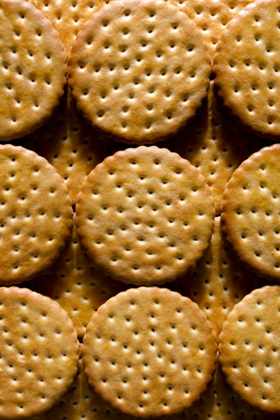 istock Round cookies filled with chocolate 1268921880