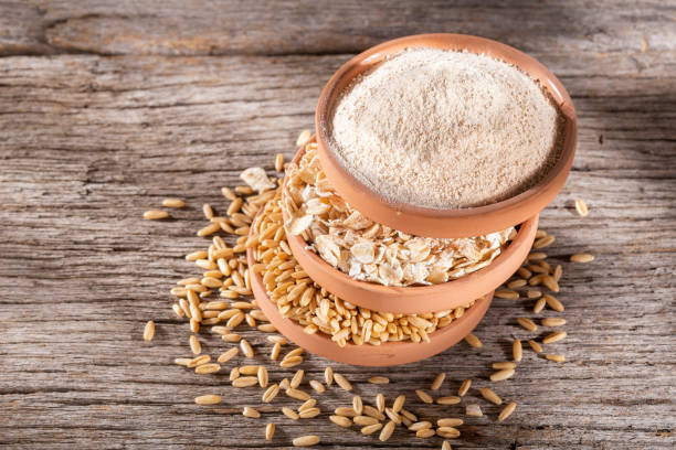 istock oat grains, flakes and flour 1268921885