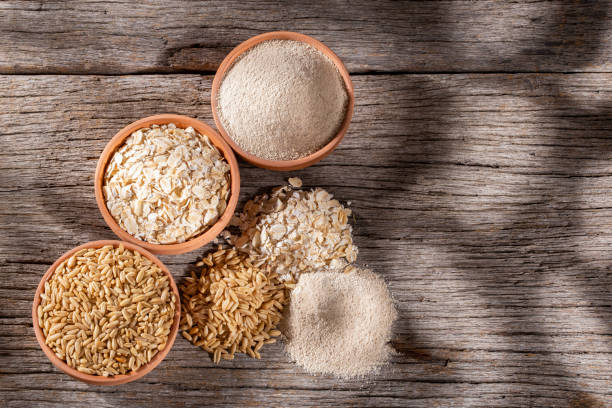 istock oat grains, flakes and flour 1268922038
