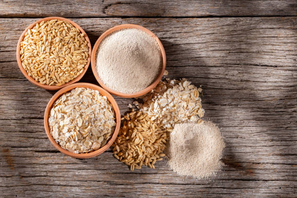 istock oat grains, flakes and flour 1268923377