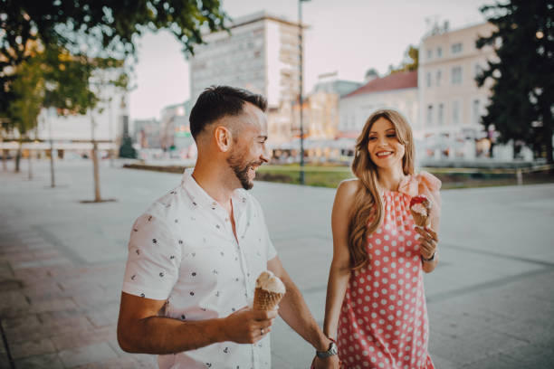 istock The couple is eating ice cream 1268924918