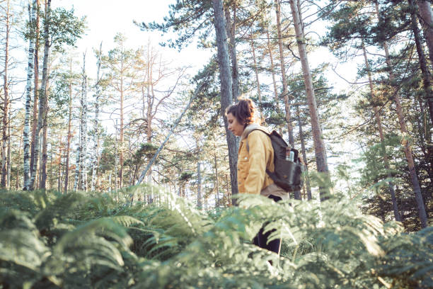 istock Lost in the woods and her thoughts 1268932329