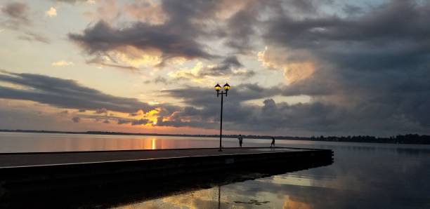 istock Sunrise over the lake. 1268932967