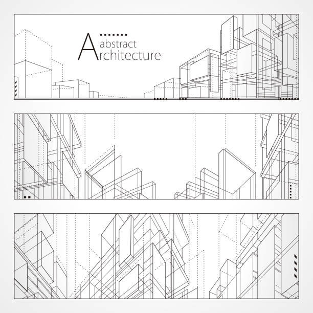 Vector Abstract Geometric Pattern Buildings Line Work 25,500+ Architecture Pattern Lines Illustrations, Royalty-Free Vector ...