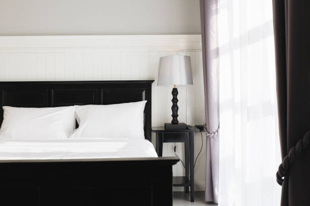 istock Bed room in thai traditional style 1268950452